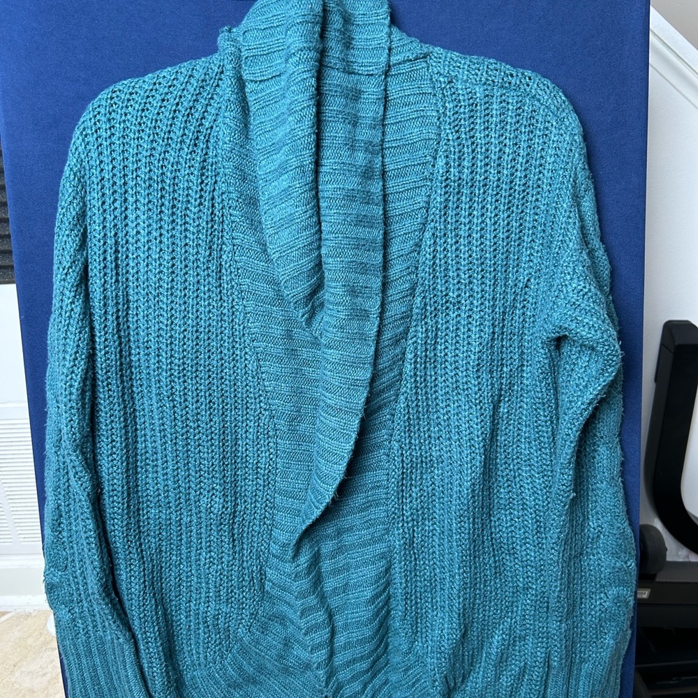 Mossimo Supply Co. Teal Cowl Neck Sweater